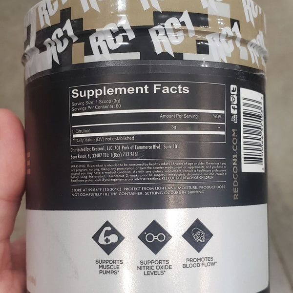 Redcon 1 Amino Acids Redcon1 Basic Training Series L-Citrulline 60 Servings