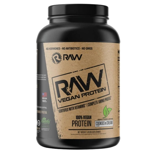 Raw Protein Powders Cookies and Cream RAW Vegan Protein 25 Servings