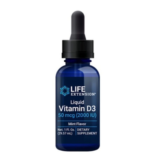 Life Extension Vitamins & Minerals Life Extension Vitamin D3 (Mint Flavor) 50mcg 1fl oz (4605773086835)