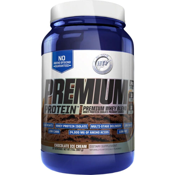 Hi-Tech Pharmaceuticals Protein Powders Chocolate Ice Cream Hi-Tech Pharma Premium Protein 2lbs