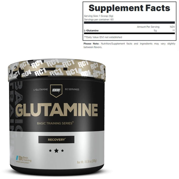 Redcon 1 Amino Acids Redcon1 Basic Training Series Glutamine 60 Servings
