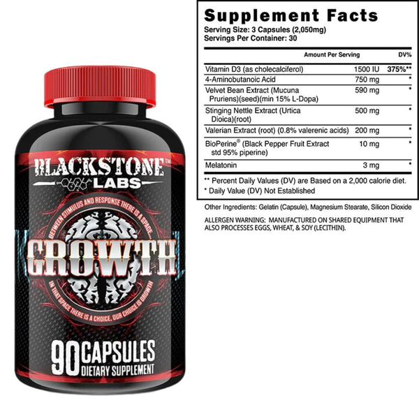 Blackstone Labs Sports Nutrition & More Blackstone Labs Growth 90 Capsules