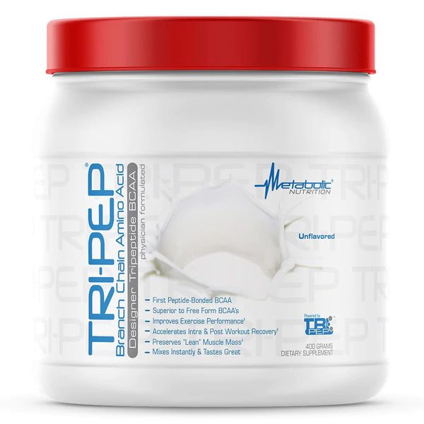 Metabolic Nutrition Sports Nutrition & More Unflavored Metabolic Nutrition Tri-Pep BCAA 400 Grams