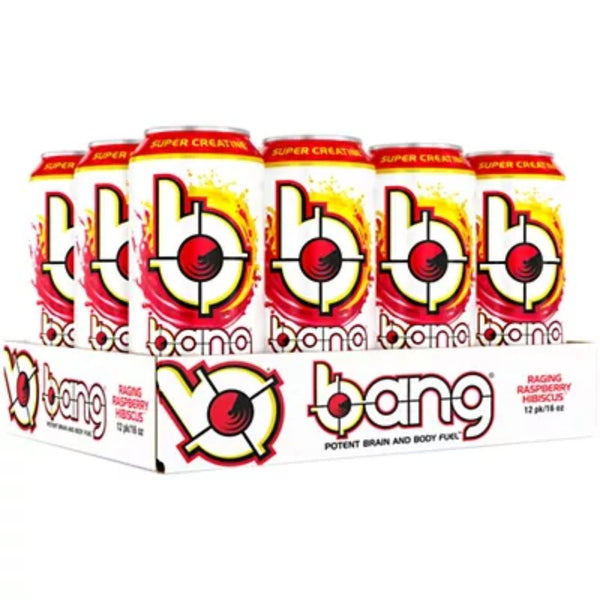 VPX Sports Nutrition & More Raging Raspberry Hibiscus VPX Bang RTD Case Of 12