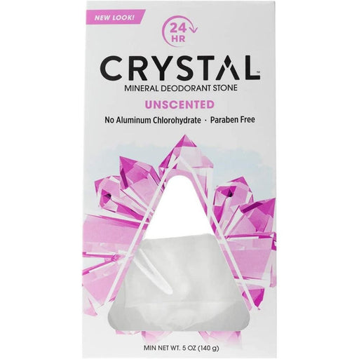 Crystal Body Vitamins, Minerals, Herbs & More Crystal Body Deodorant Rock w/ Dish 5 Oz