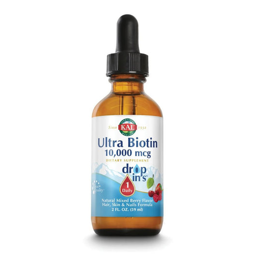 Kal Vitamins & Minerals KAL Ultra Biotin Drops Mixed Berry 10,000mcg 2oz