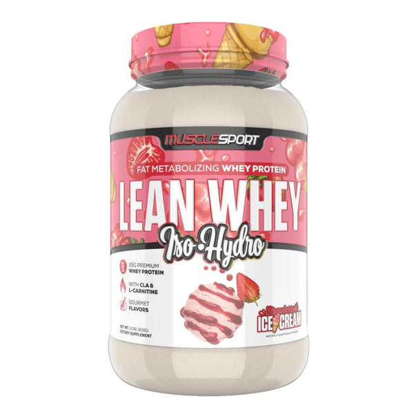 Muscle Sport Protein Powders Strawberry Ice Cream Muscle Sport Lean Whey Revolution 2lb