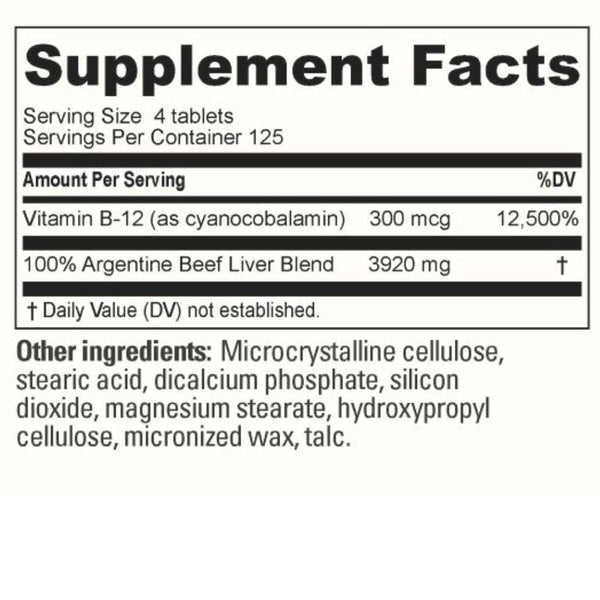 Beverly International Sports Nutrition & More Beverly International Ultra 40 Liver Tablets 500 Tablets
