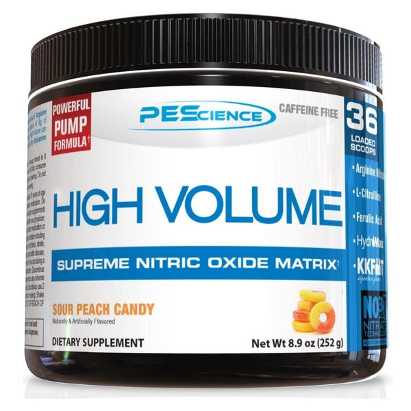 PEScience Sports Nutrition & More Sour Peach Candy PEScience High Volume 36 Servings