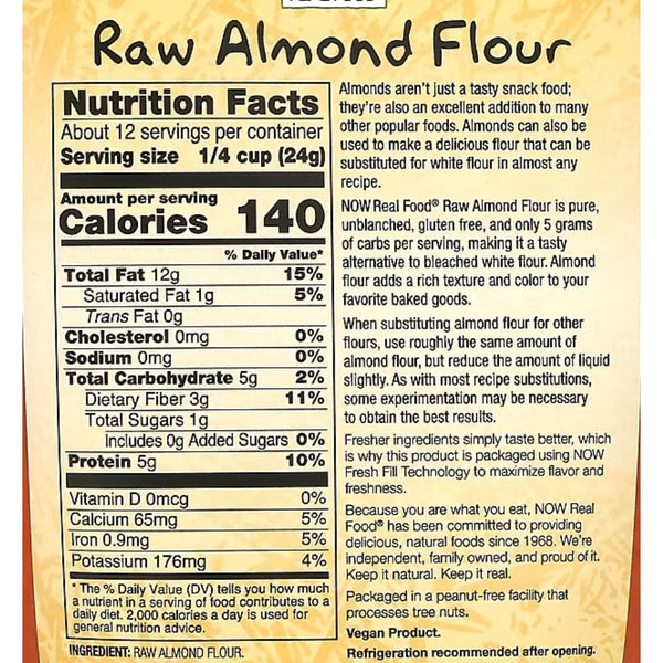 Now Foods As Seen on TV Now Foods Almond Flour 10 Oz
