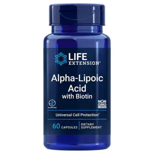 Life Extension Vitamins, Minerals, Herbs & More Life Extension Alpha Lipoic Acid with Biotin 250mg 60 Caps
