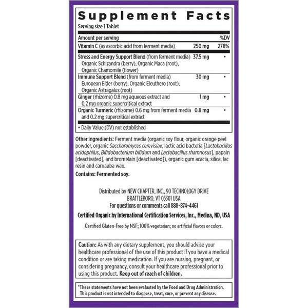 New Chapter Vitamins & Minerals New Chapter Activated C Food Complex 180 Tablets