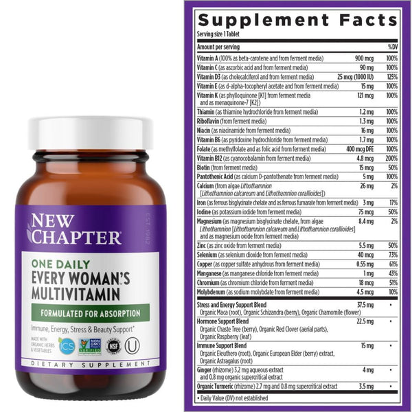 New Chapter Vitamins, Minerals, Herbs & More New Chapter Every Woman Multivitamin 48 Tabs