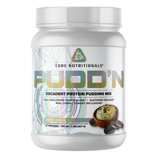 Core Nutritionals Protein Powders Cookie Dough N Cream Core Puddin Protein Pudding Mix 2lb