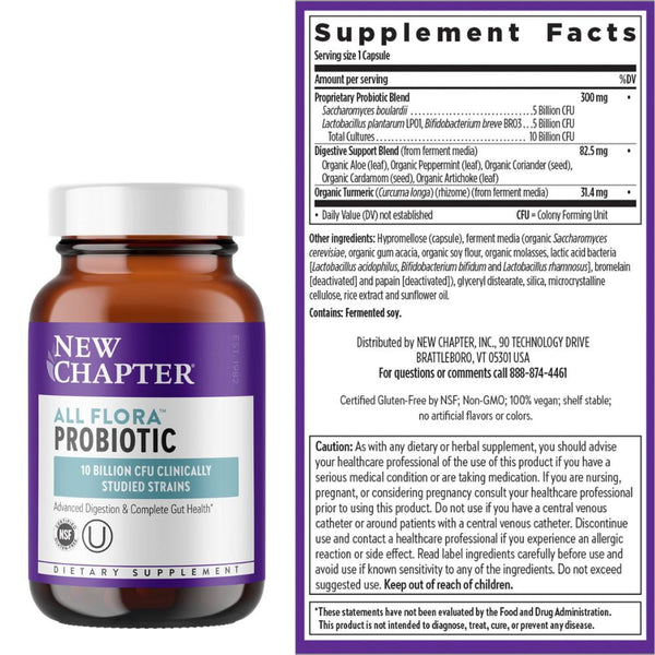 New Chapter Vitamins, Minerals, Herbs & More New Chapter Probiotic All-Flora 120 Capsules