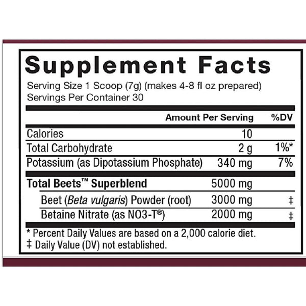 Force Factor Specialty Health Products Force Factor Total Beets Powder 7.4oz