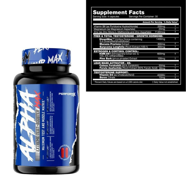 Performax Labs Sports Nutrition & More Performax Labs AlphaMax 120 Caps