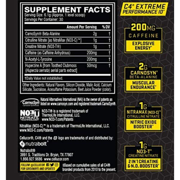 Cellucor Pre-Workouts Cellucor C4 Extreme 60 Servings