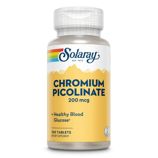 Solaray Vitamins, Minerals, Herbs & More Solaray Chromium Picolinate 200mcg 100 tabs