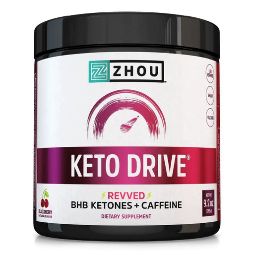 ZHOU Sports Performance Recovery Black Cherry ZHOU Keto Drive 16 Servings