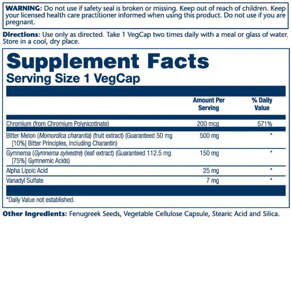 Solaray Vitamins, Minerals, Herbs & More Solaray Glucoreg 30 Capsules
