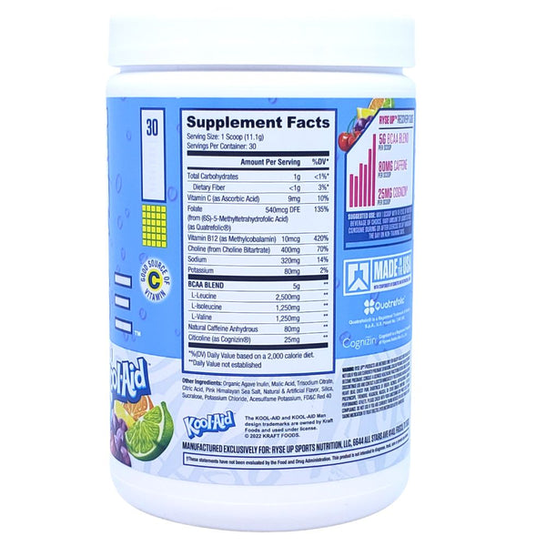 Ryse Supplements Amino Acids Ryse BCAA Focus 30 Servings