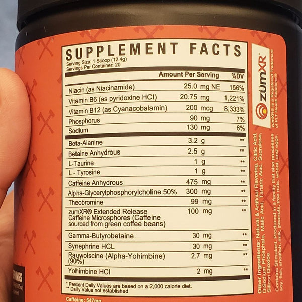 AXE & SLEDGE Pre-Workouts Axe & Sledge DBAP High Stim Preworkout 20 Servings