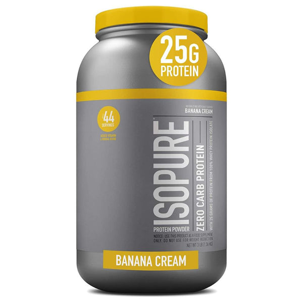 Nature's Best Protein Powders Banana Cream Nature's Best Isopure Zero Carb 3 Lbs