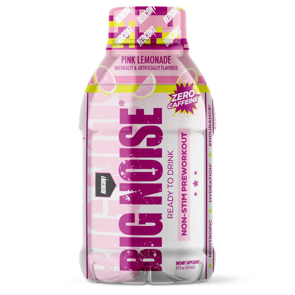 Redcon 1 Drinks Pink Lemonade Redcon1 Big Noise RTD Preworkout 12 Case