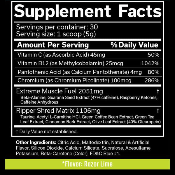 Cobra Labs Sports Nutrition & More Cobra Labs The Ripper Pre-Workout 30 Servings