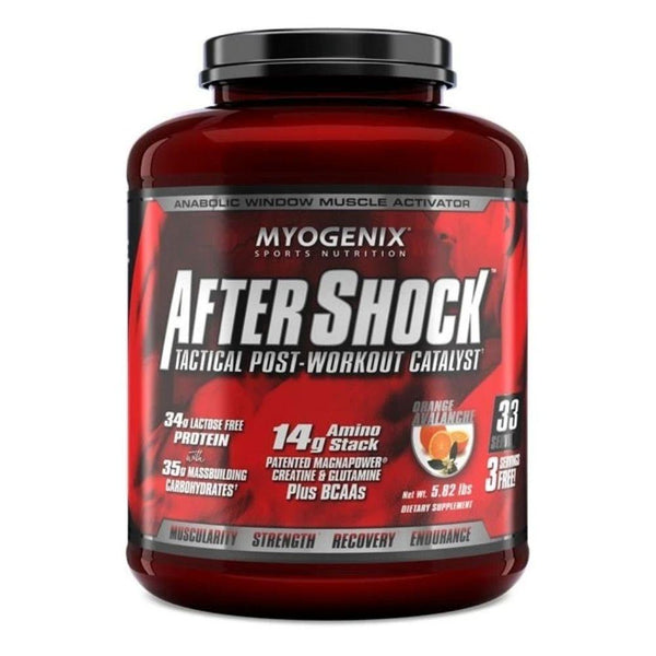 Myogenix Sports Performance Recovery Orange Avalanche Myogenix AfterShock 33 Servings