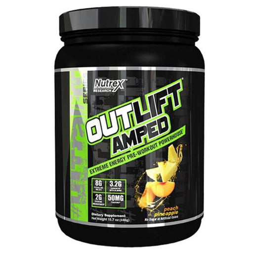 Nutrex Research Pre-Workouts Peach Pineapple Nutrex Research Outlift Amped 20 Servings (4482443509875)