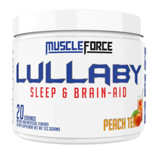 MuscleForce Specialty Health Products Peach Tea Muscle Force Lullaby 20 Servings