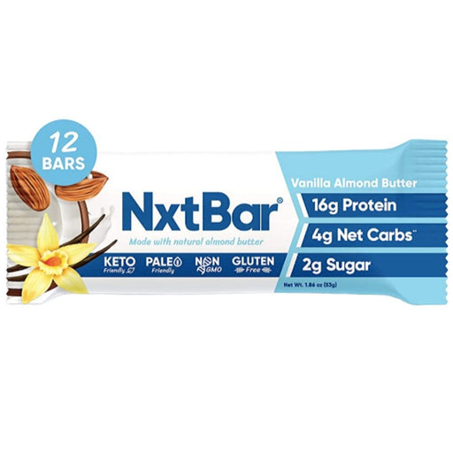 NXT Bar Bars Vanilla Almond Butter NXT Bar 12/Box (4467901562995)