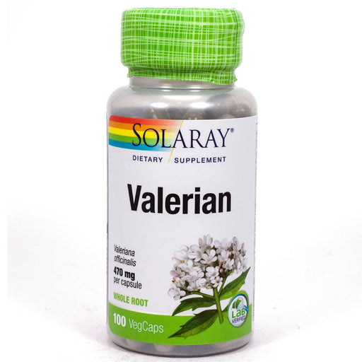 Solaray Vitamins, Minerals, Herbs & More Solaray Valerian Root 470 mg 100 caps