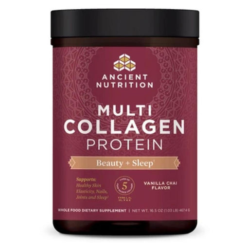 Ancient Nutrition Protein Powders Ancient Nutrition Multi Collagen Protein Beauty + Sleep Vanilla Chai 38 Servings (4441462014067)