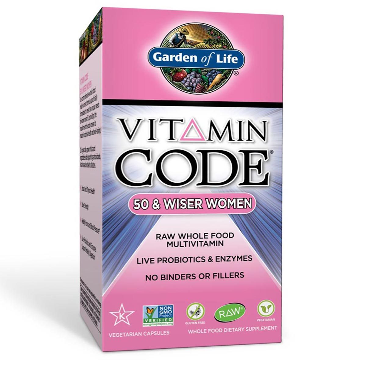 Garden of Life Vitamins, Minerals, Herbs & More Garden of Life Vitamin Code 50 and Wiser Womens Formula 240 Vege Caps