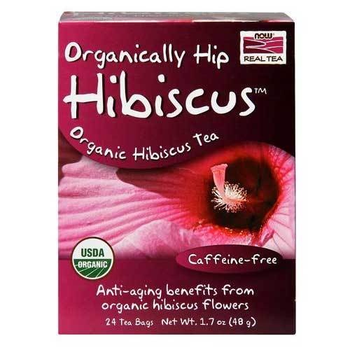 Now Foods Vitamins, Minerals, Herbs & More Now Foods Organic Hip Hibiscus Tea Bags 24 Bags (582274220076)