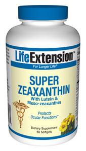 Life Extension Vitamins, Minerals, Herbs & More Life Extension Super Zeaxanthin with Lutein, Meso-Zeaxanthin and C3G 60 Softgels (581253464108)