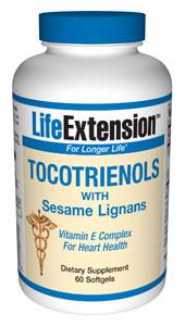 Life Extension Vitamins, Minerals, Herbs & More Life Extension Tocotrienols with Sesame Lignans 60 Softgels (581092442156)