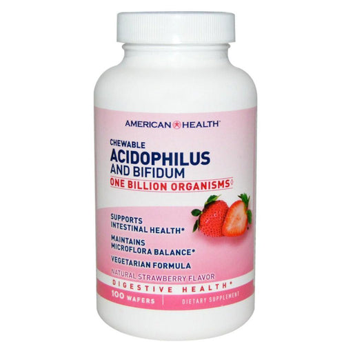 American Health Specialty Health Products Default AMERICAN HEALTH ACIDOPHILUS AND BIFIDUM 100 WAFERS (1770228056108)
