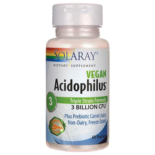 Solaray Vitamins, Minerals, Herbs & More Solaray Acidophilus + Carrot Juice 60 caps (580528308268)