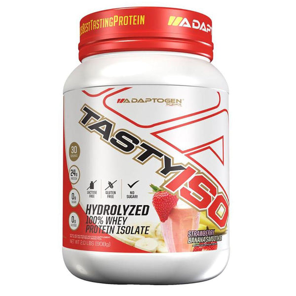 Adaptogen Science Protein Powders Strawberry Banana Smoothie Adaptogen Science Tasty Iso 2 Lbs (1515915870252)