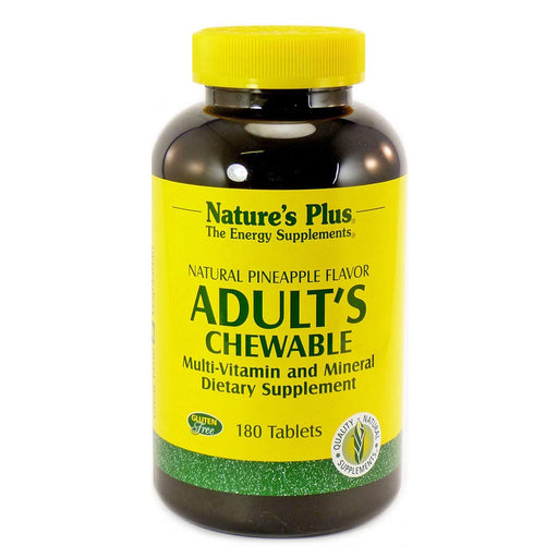 Nature's Plus Vitamins, Minerals, Herbs & More Nature's Plus Adults Chewable Multi Pineapple 180 Tabs