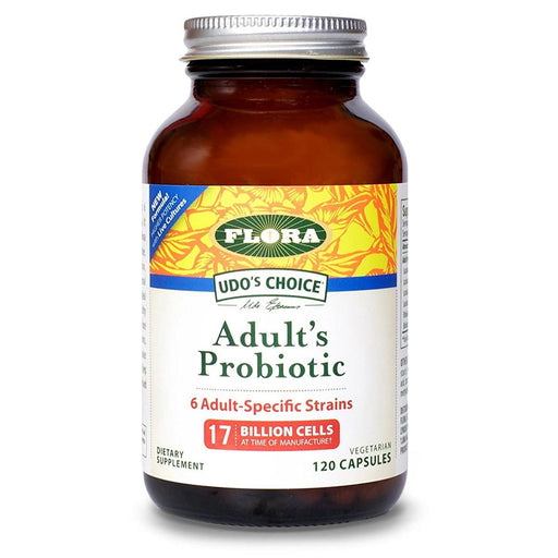 Flora (Udo's Choice) Vitamins, Minerals, Herbs & More Flora Udo's Choice Adult's Probiotic 120 Vege Caps (581454954540)
