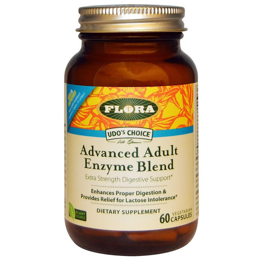 Flora (Udo's Choice) Vitamins, Minerals, Herbs & More Flora Udo's Choice Advanced Adult Enzyme Blend 60 Capsules (581253169196)