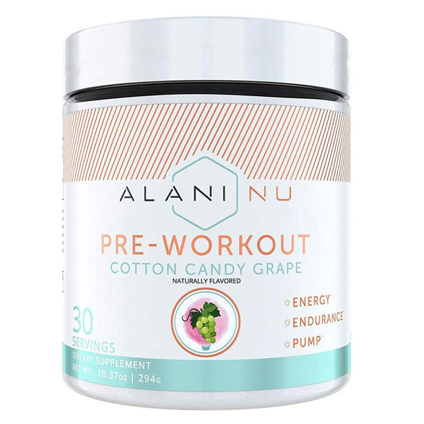 Alani Nu Sports Performance Recovery COTTON CANDY GRAPE ALN PRE WORKOUT 30srv (1797449154604)