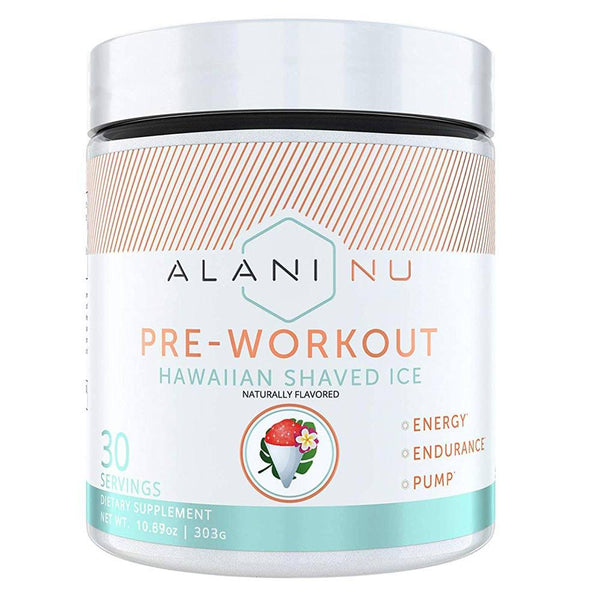 Alani Nu Sports Performance Recovery HAWAIIAN SHAVED ICE ALN PRE WORKOUT 30srv (1797449154604)