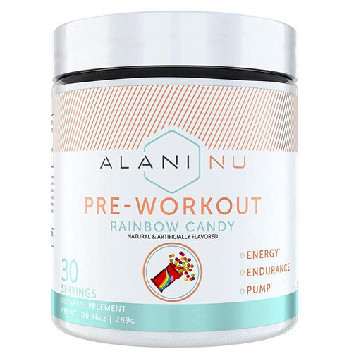 Alani Nu Sports Performance Recovery RAINBOW CANDY ALN PRE WORKOUT 30srv (1797449154604)