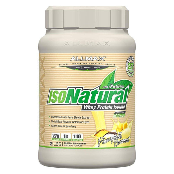 Allmax Nutrition Sports Nutrition & More Pineapple Coconut Allmax Nutrition IsoNatural Whey Protein 2 Lbs